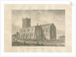 Alrewas Church: sepia drawing, 1848 by John Buckler