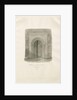 Alrewas Church - West Doorway: sepia drawing, 1848 by John Buckler