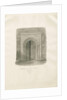 Alrewas Church - West Doorway: sepia drawing, 1848 by John Buckler