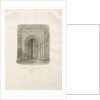 Alrewas Church - West Doorway: sepia drawing, 1848 by John Buckler