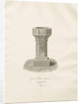 Font in Alrewas Church by John Buckler