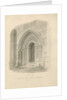 Alton Church - West Door: sepia drawing, 1841 by John Chessell Buckler