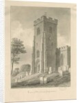 Alton Church - Tower: sepia drawing, 1841 by John Chessell Buckler