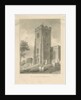 Alton Church - Tower: sepia drawing, 1841 by John Chessell Buckler