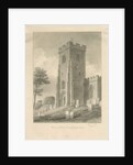 Alton Church - Tower: sepia drawing, 1841 by John Chessell Buckler