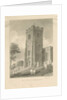 Alton Church - Tower: sepia drawing, 1841 by John Chessell Buckler