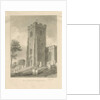 Alton Church - Tower: sepia drawing, 1841 by John Chessell Buckler