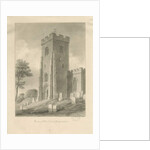 Alton Church - Tower: sepia drawing, 1841 by John Chessell Buckler