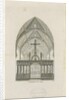 Alton - Interior of St. John's Convent School: engraving by Augustus Welby Northmore Pugin