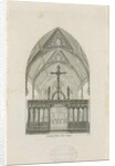 Alton - Interior of St. John's Convent School: engraving by Augustus Welby Northmore Pugin