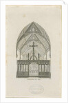 Alton - Interior of St. John's Convent School: engraving by Augustus Welby Northmore Pugin
