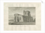 Arley Church: sepia drawing, 1846 by John Buckler