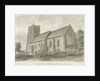 Armitage Church: sepia drawing, 1844 by John Buckler