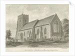 Armitage Church: sepia drawing, 1844 by John Buckler