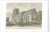 Armitage Church: sepia drawing, 1844 by John Buckler