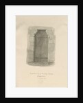 Armitage Church - North Doorway: sepia drawing, 1820 by John Chessell Buckler