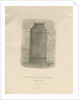Armitage Church - North Doorway: sepia drawing, 1820 by John Chessell Buckler