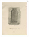 Armitage Church - North Doorway: sepia drawing, 1820 by John Chessell Buckler