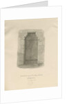 Armitage Church - North Doorway: sepia drawing, 1820 by John Chessell Buckler