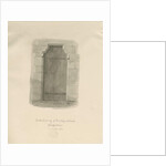 Armitage Church - North Doorway: sepia drawing, 1820 by John Chessell Buckler