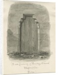 Armitage Church - North Doorway: sepia drawing , 1844 by John Buckler