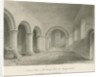 Interior of Armitage Church: sepia drawing, 6 Jul 1844 by John Buckler