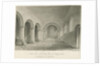 Interior of Armitage Church: sepia drawing, 6 Jul 1844 by John Buckler