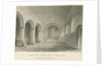 Interior of Armitage Church: sepia drawing, 6 Jul 1844 by John Buckler