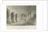 Interior of Armitage Church: sepia drawing, 6 Jul 1844 by John Buckler