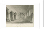 Interior of Armitage Church: sepia drawing, 6 Jul 1844 by John Buckler