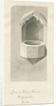 Font in Ashley Church by John Buckler