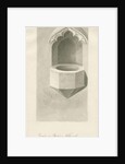 Font in Ashley Church by John Buckler