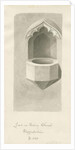 Font in Ashley Church by John Buckler