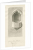Font in Ashley Church by John Buckler