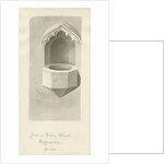 Font in Ashley Church by John Buckler