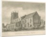 Audley Church: sepia drawing, 1840 by John Buckler