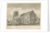 Audley Church: sepia drawing, 1840 by John Buckler