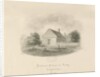 Audley Grammar School: sepia drawing, 1840 by John Buckler