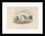 Audley Grammar School: sepia drawing, 1840 by John Buckler