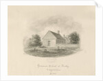Audley Grammar School: sepia drawing, 1840 by John Buckler