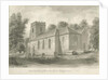 Barlaston Church: sepia drawing, 1844 by John Buckler