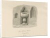 Font in Barton under Needwood Church: sepia drawing, 1839 by John Buckler