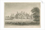 Barton under Needwood - 'Barton Hall' : sepia drawing, 1839 by John Buckler