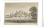 Barton under Needwood - 'Barton Hall' : sepia drawing, 1839 by John Buckler