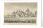 Barton under Needwood - 'Barton Hall' : sepia drawing, 1839 by John Buckler