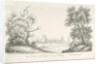 Barton under Needwood Village: pen and ink drawing, 1836 by John Robert Fernyhough