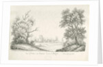 Barton under Needwood Village: pen and ink drawing, 1836 by John Robert Fernyhough