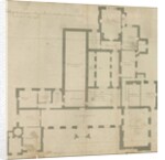 Interior of Beaudesert Hall and Park: pen drawing, 1771 by School English
