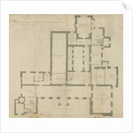 Interior of Beaudesert Hall and Park: pen drawing, 1771 by School English