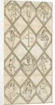 Betley Glass Window - Morris Dancers: engraving, nd [?18th cent] by I Jones